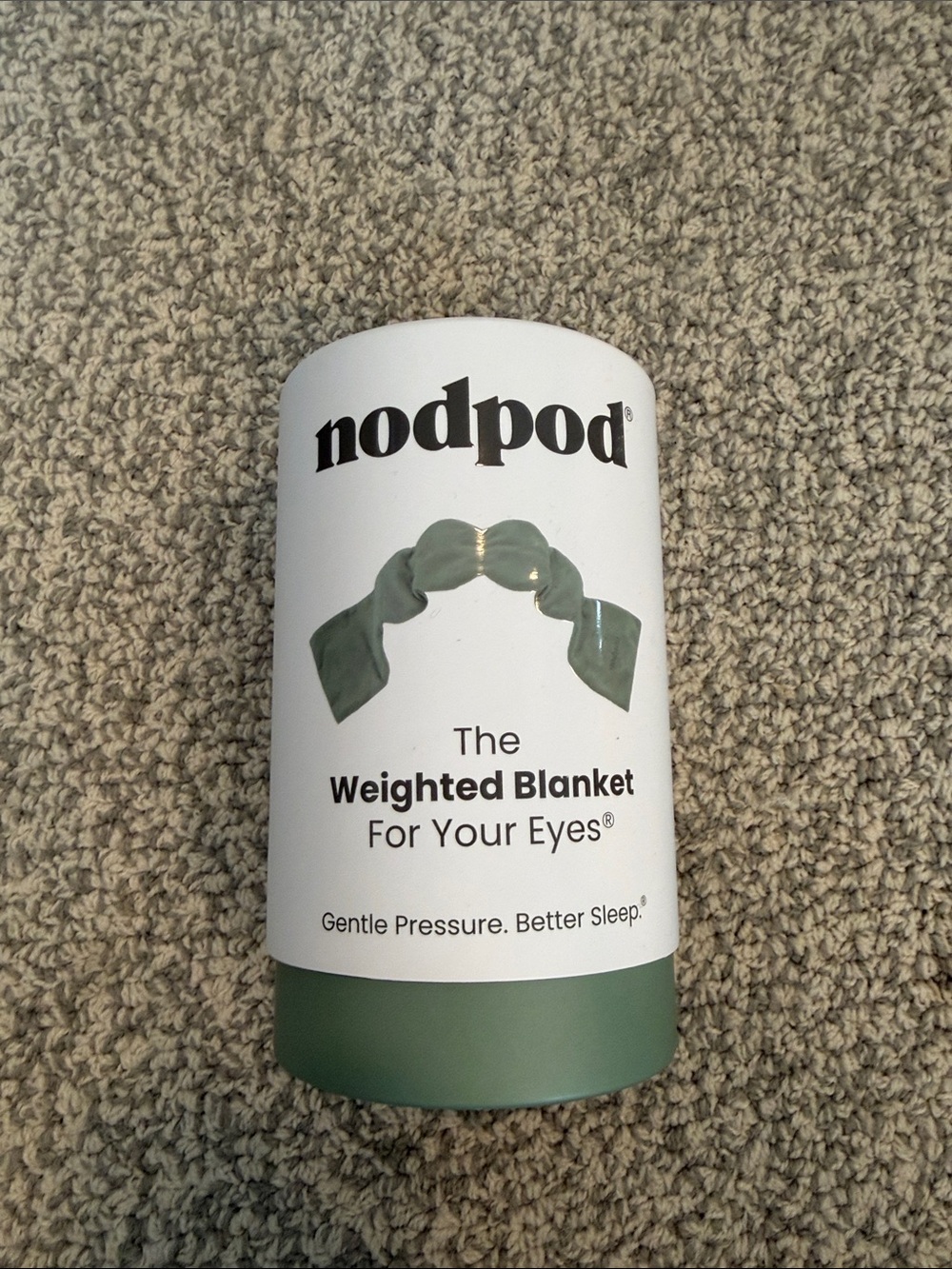 nodpod Sage Green Weighted Eye Blanket